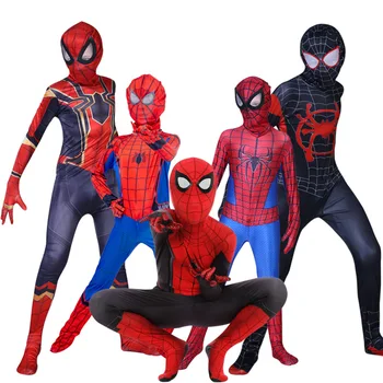 Cosplay Clothing Costume Fancy Jumpsuit Adult And Children Halloween Costume Red Black Spider Man Spiderman