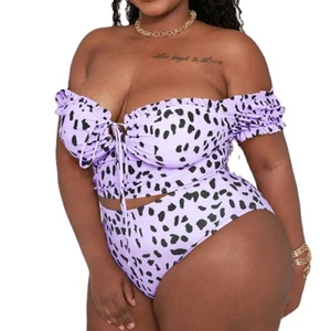 High Waist Plus Size Fat Woman Swimwear & Beachwear 2 Piece Luxury Sexy Swimsuits for Women 2023
