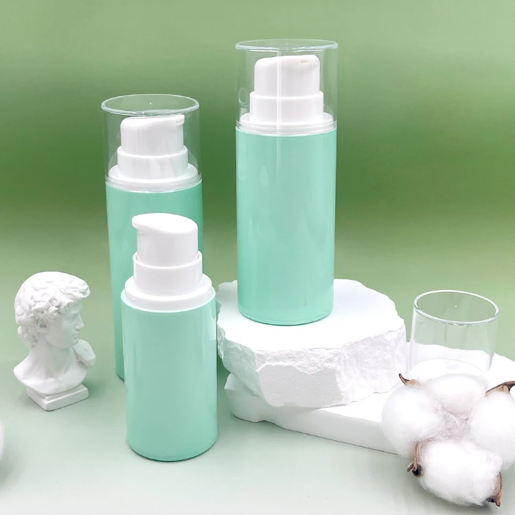 50ml 100ml 120ml  Green Packaging Recycled Airless Cream Pump Bottle PP cosmetic Lotion Bottle