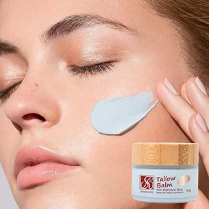 Private Label Blue Copper Peptide Beef Tallow Nourishing Cream Intense Hydration Soothing & Restoring for Dry Sensitive Skin