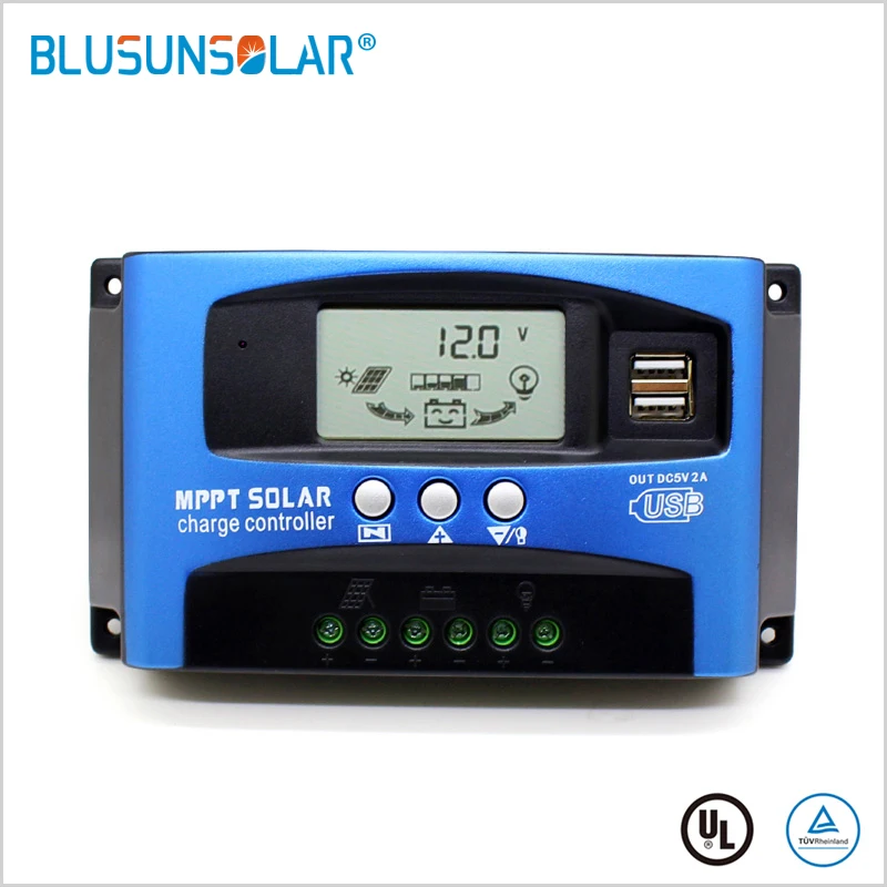 10-100A 12V/24V MPPT Solar Panel Regulator Charge Controller Auto Focus Tracking 