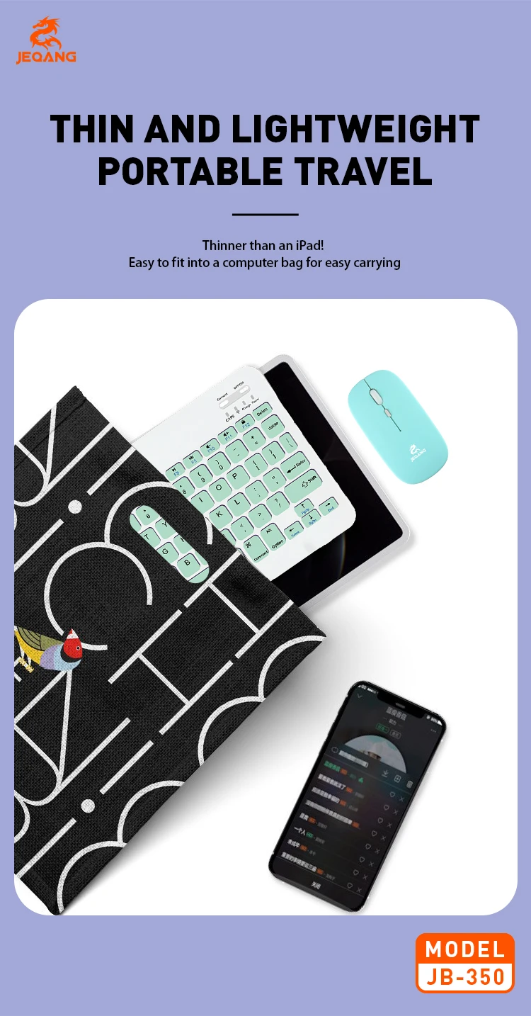 Hot Selling Mini Portable Ergonomic Keyboard Mouse Combo Great Price for Laptop/Tablet New English Wireless Optical Operation