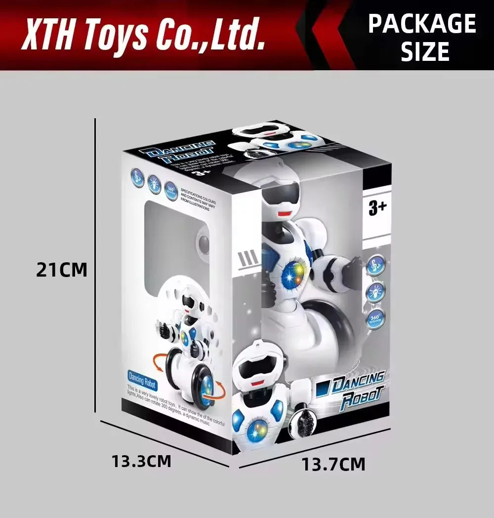 Hot Selling 360 Degree Rotation Intelligent Robot With Light and Music Education Robot for Kids Early Education