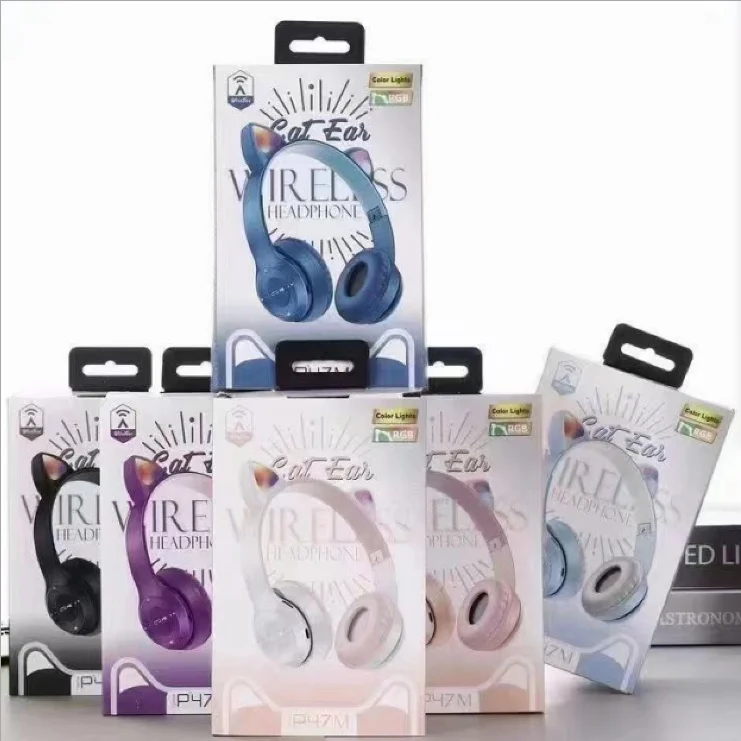 P47M Cat Ear Azul RGB – #VGame
