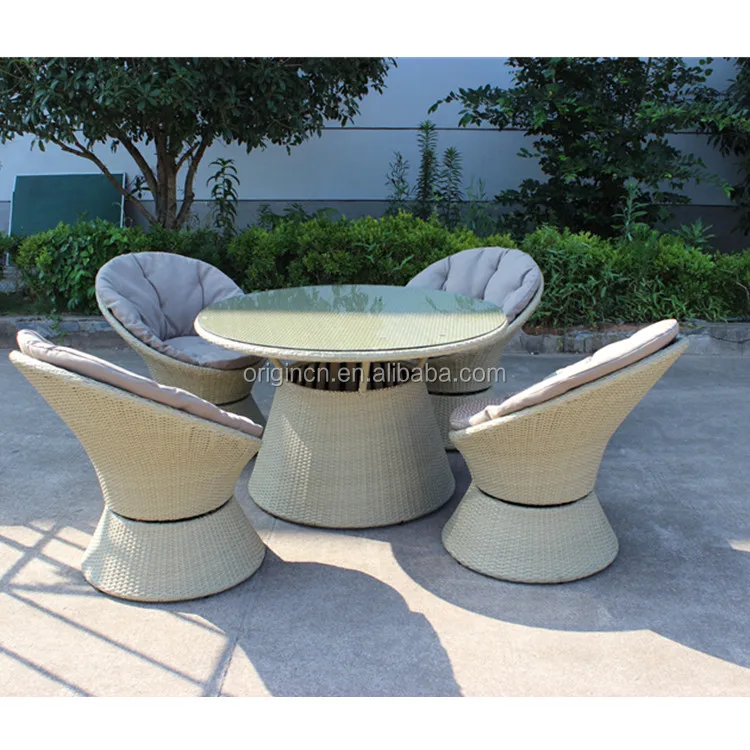 round outdoor swivel chair