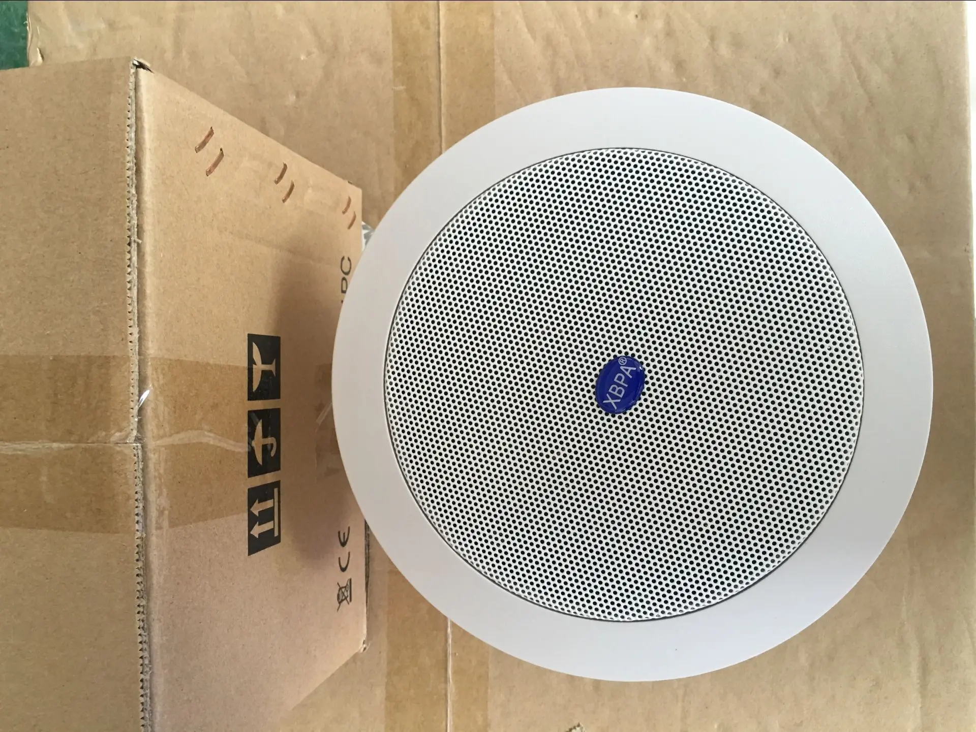 PA System Ceiling Speakers Series with RGB LED Lighting 6W to 60W Public Address System for WiFi & AUX Communication