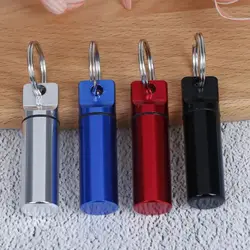 customized size Titanium Waterproof battery storage container Pill Holder