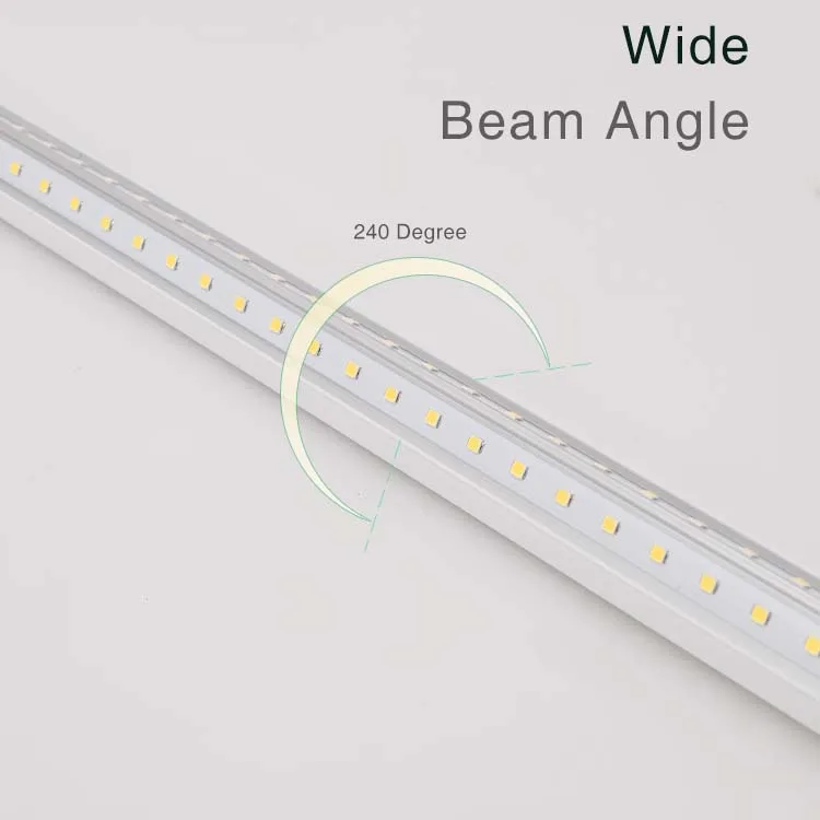 Reach in Freezer Room Led Visi Cooler Light 6 8 Feet ft T8 Tube V Shape Freezer Lights 20w 30w for Walk in Cooler Freezer