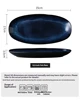 Piatto da pesce blu da 13,5 pollici