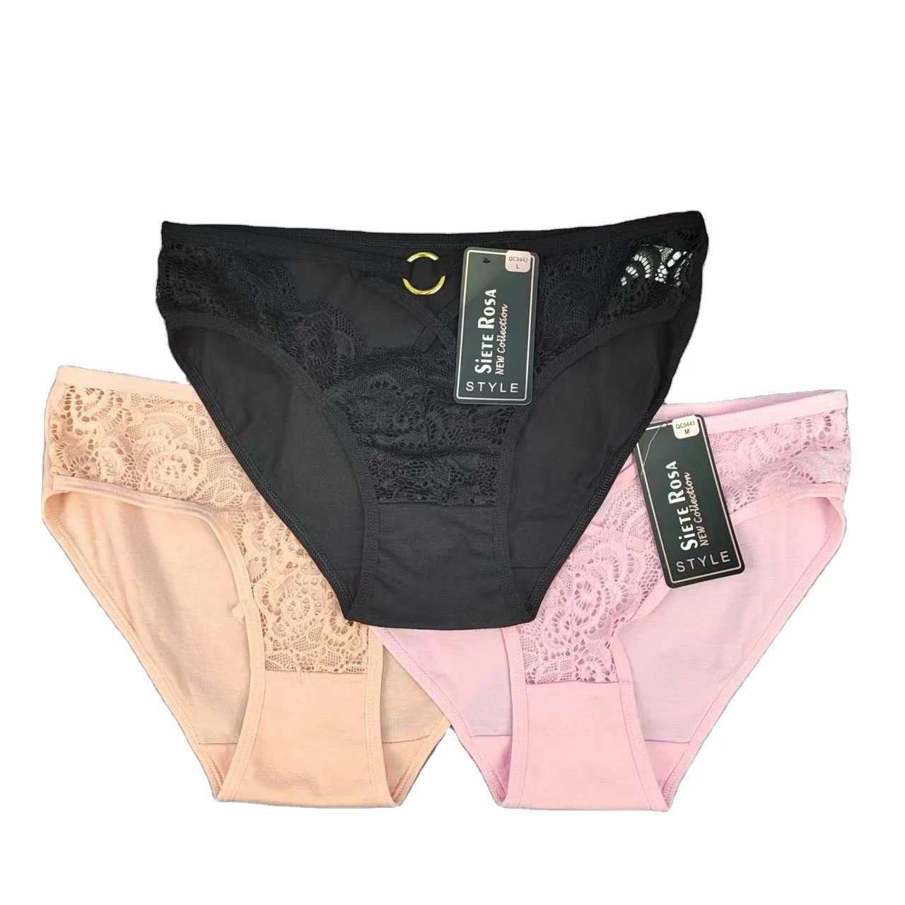 New Style Comfortable Panty Sustainable Cotton Lady Briefs Lace Women ...