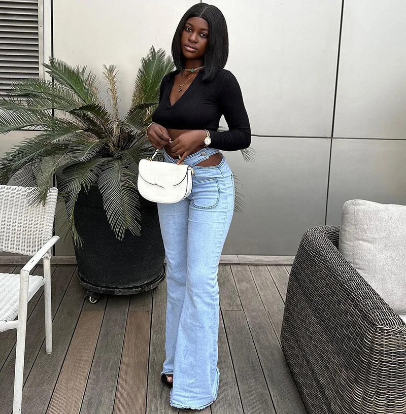 Denim Huge Bell Bottoms Cowgirl Dreams Flared Denim Bell Bottoms