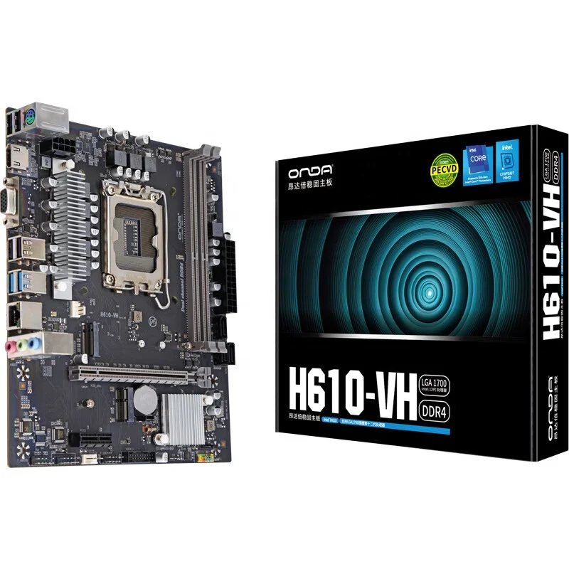 ONDA H610 VH-B/H610 VH-W DDR4 Computer Gaming Motherboard M.2 NVME SSD  Supports12th Generation i3/i5 12400F/i7/ LGA1700