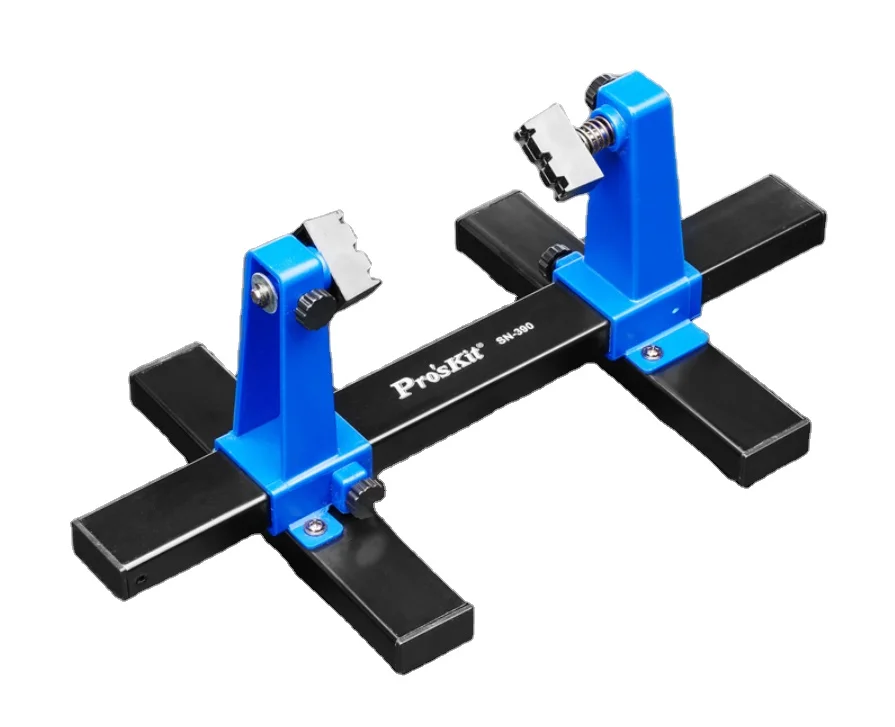 Pro'sKit SN-390 360度回転調節可能なPCBホルダー、プリント基板スタンドクランプ、修理ツール、電子部品