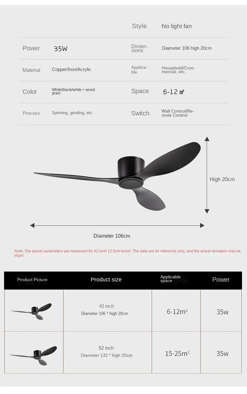 Ceiling Fan, 52-Inch, LED, 6-Speed, CRI - detail 8