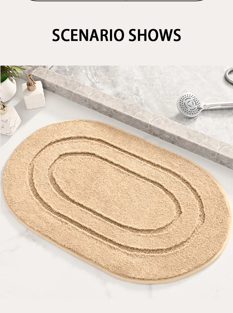 Microfiber Non-Slip Bathroom Rug Excellent Absorbent and Quick Dry Bath Mat Soft Comfortable Hotel Door Carpet manufacture