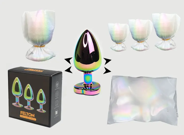 S-hande Anal 3Pcs/Set Metal Anal Butt Plug Stainless Sexy Toy Crystal Jewelry Anal Fetish Adult Sex Toy