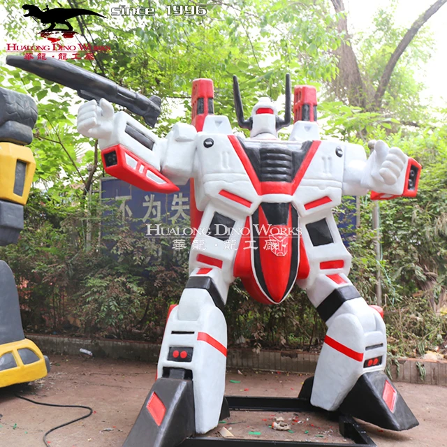 Customized Animate Silicon Rubber Robotic Transformer Sculpture