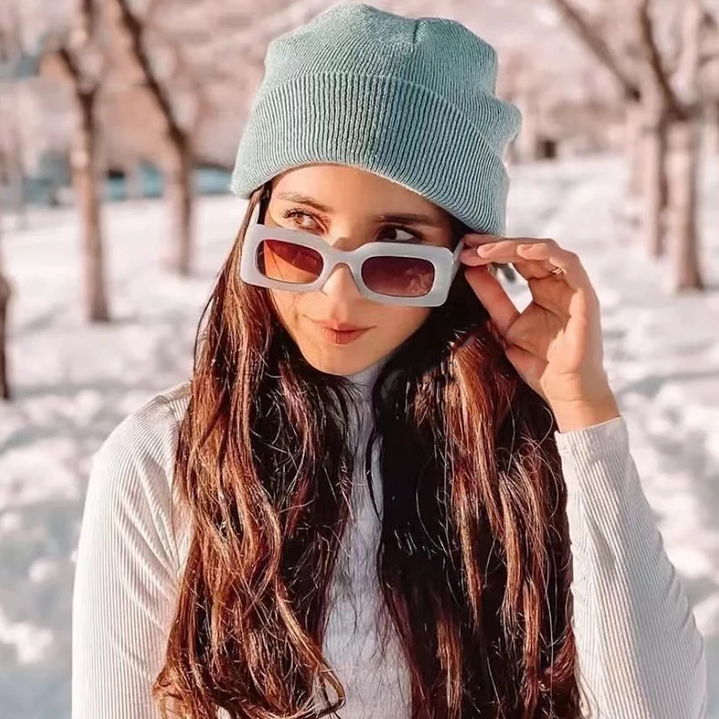 In moda popolare piccoli colori di gelatina rettangolare occhiali