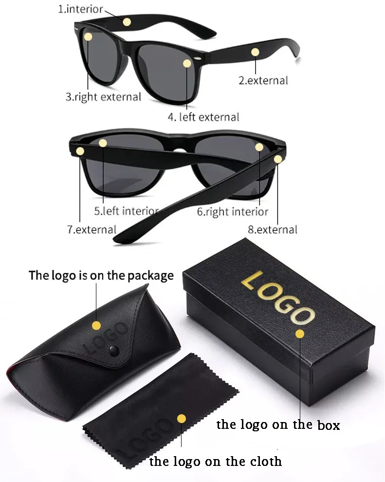 2023 New Arrival Original Designer Men Sunglasses Famous Brand Logo