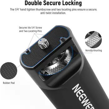 NEEWER Sling Handle Grip for WEEBILL-S Only, Handgrip with Cold Shoe, 1/4" Thread, 1/4" Thumb Screw, 3/8" ARRI Locating Holes product image