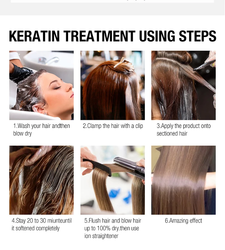 Keratin Hair Treatment 1000ml Profesional Organic Keratin Hair