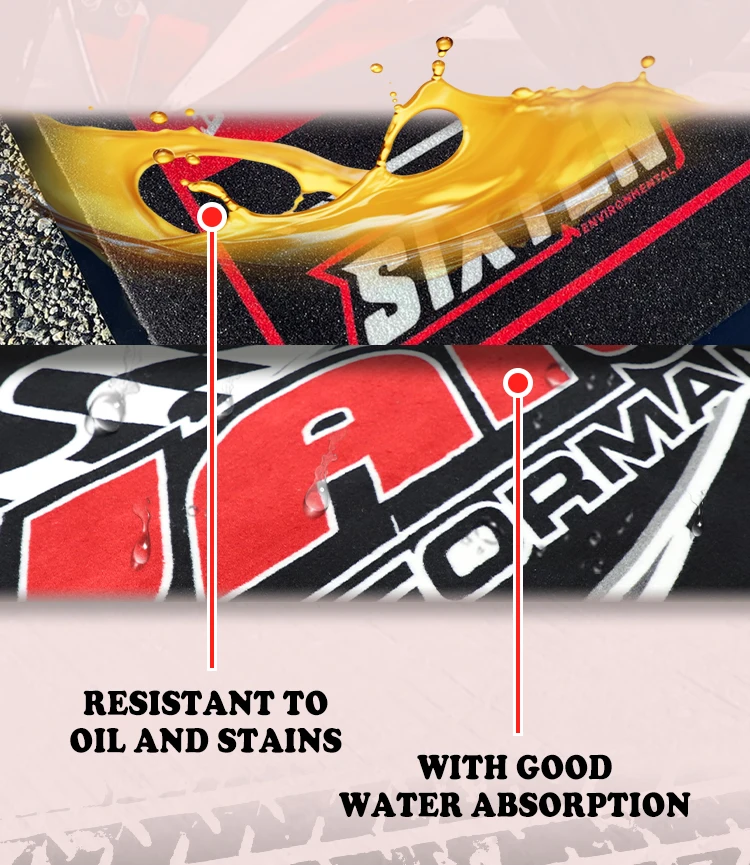 Custom Motorcycle Mat Logo Rubber Floor Mat Garage Mats for Product Motorcycles manufacture