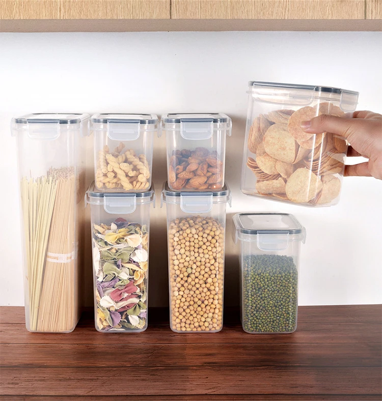 24 Piece Pack Plastic Airtight Dry Pasta Kitchen Organizer Pantry