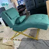 Cuir vert + pied doré