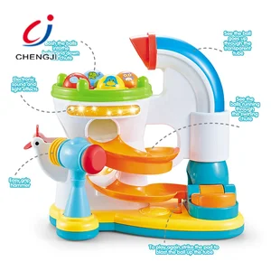 Electronic Plastic Toddlers Ball Track Baby Educational Table Pounding Toys