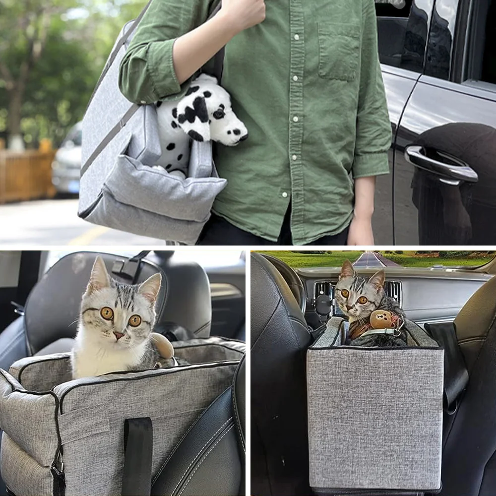 Hot selling travel portable dog car booster seat bed supplier