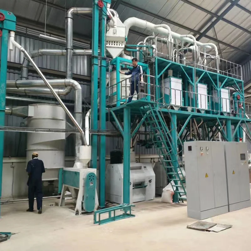 Maize Milling Machine Produce Maize Flour Do FUFU Sadza Ugali and Nshima in Zambia Kenya with Installation