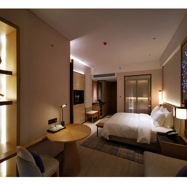 Самая продаваемая одежда высшего качества мебель для гостиниц 4 звезды шпон гостиничном номере люкс спальня