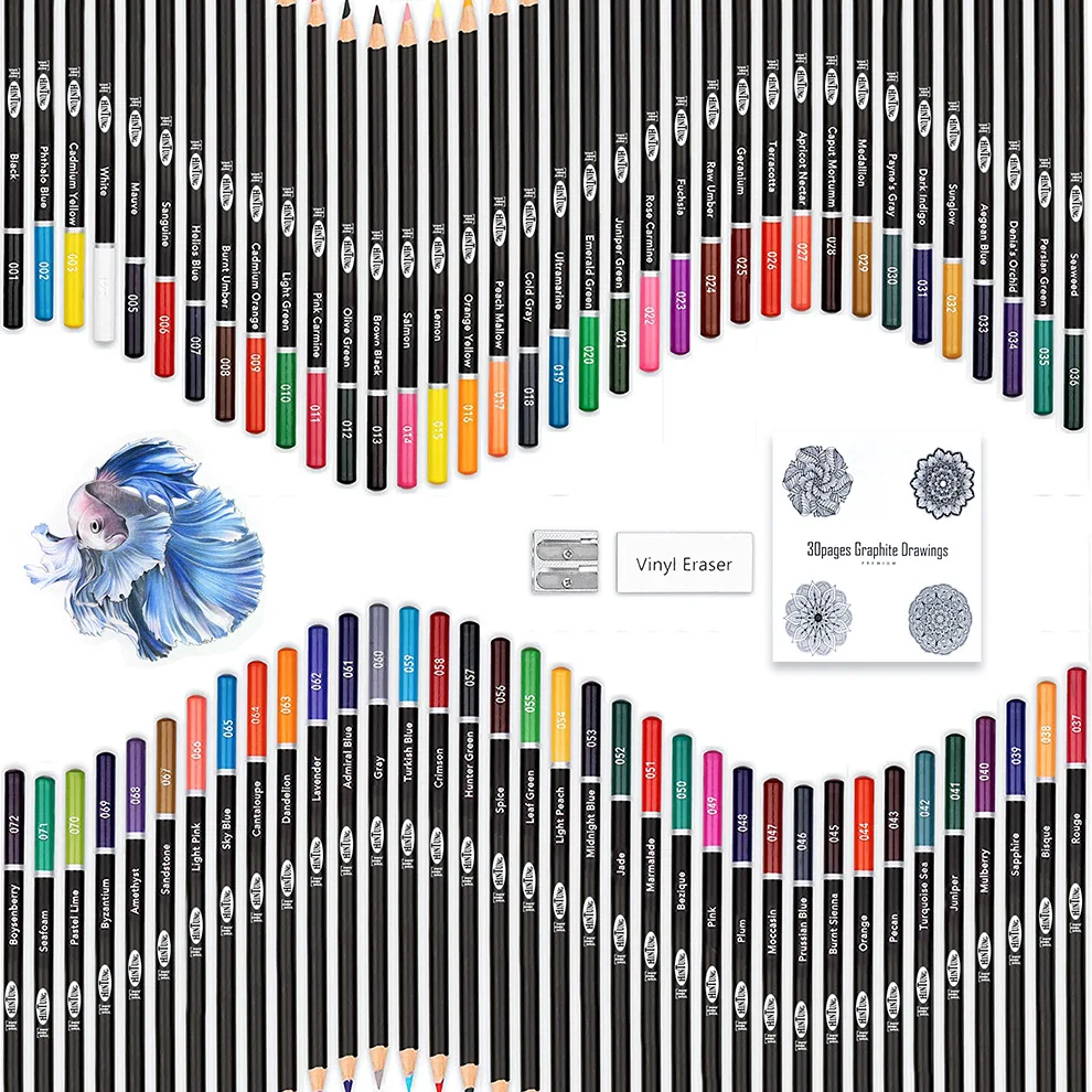 
Набор профессиональных художественных цветных карандашей Xinbowen с логотипом на заказ, художественные принадлежности, цветные карандаши с коробкой 