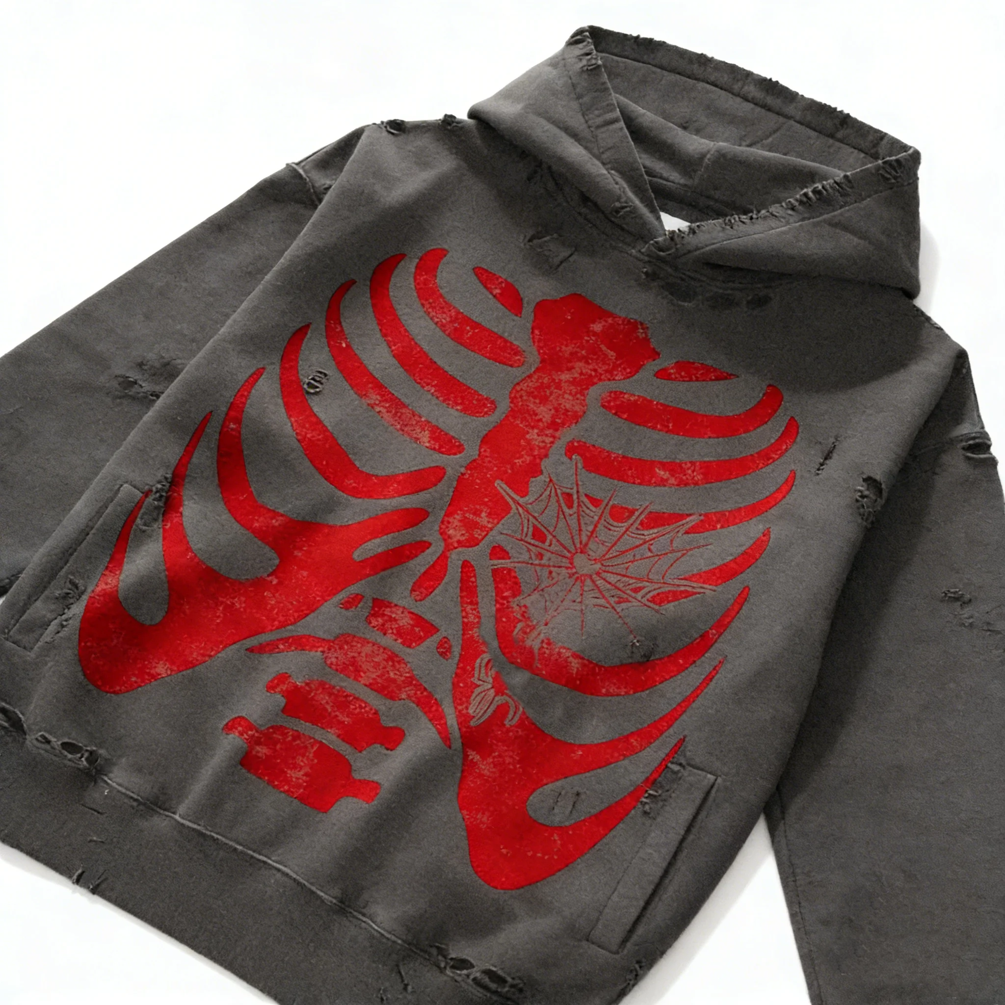 SALATI Direct Factory Price Newly Designed Men's Zipper Hoodie 100% Cotton Winter Clothing with Puff Printed Digital Design gallery 4