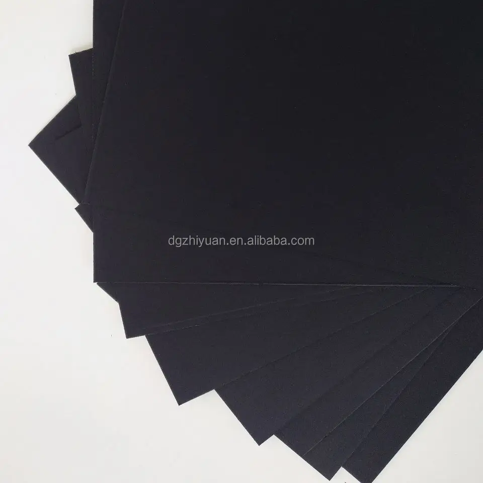 Laminated Black Cardboard 300gsm Stationery Black Paper Board C2s Black