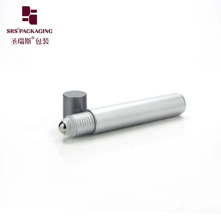 15ml PP Roll on Bottle Grey Color Bottle Grey Plastic Cap Stock Fast Delivery Steel Ball Empty Container