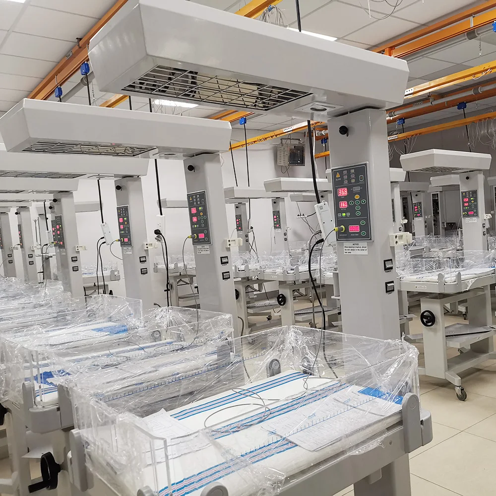 Hospital Devices Neonate Radiant Heater Table Infant Phototherapy Unit Newborn Radiant Warmer factory