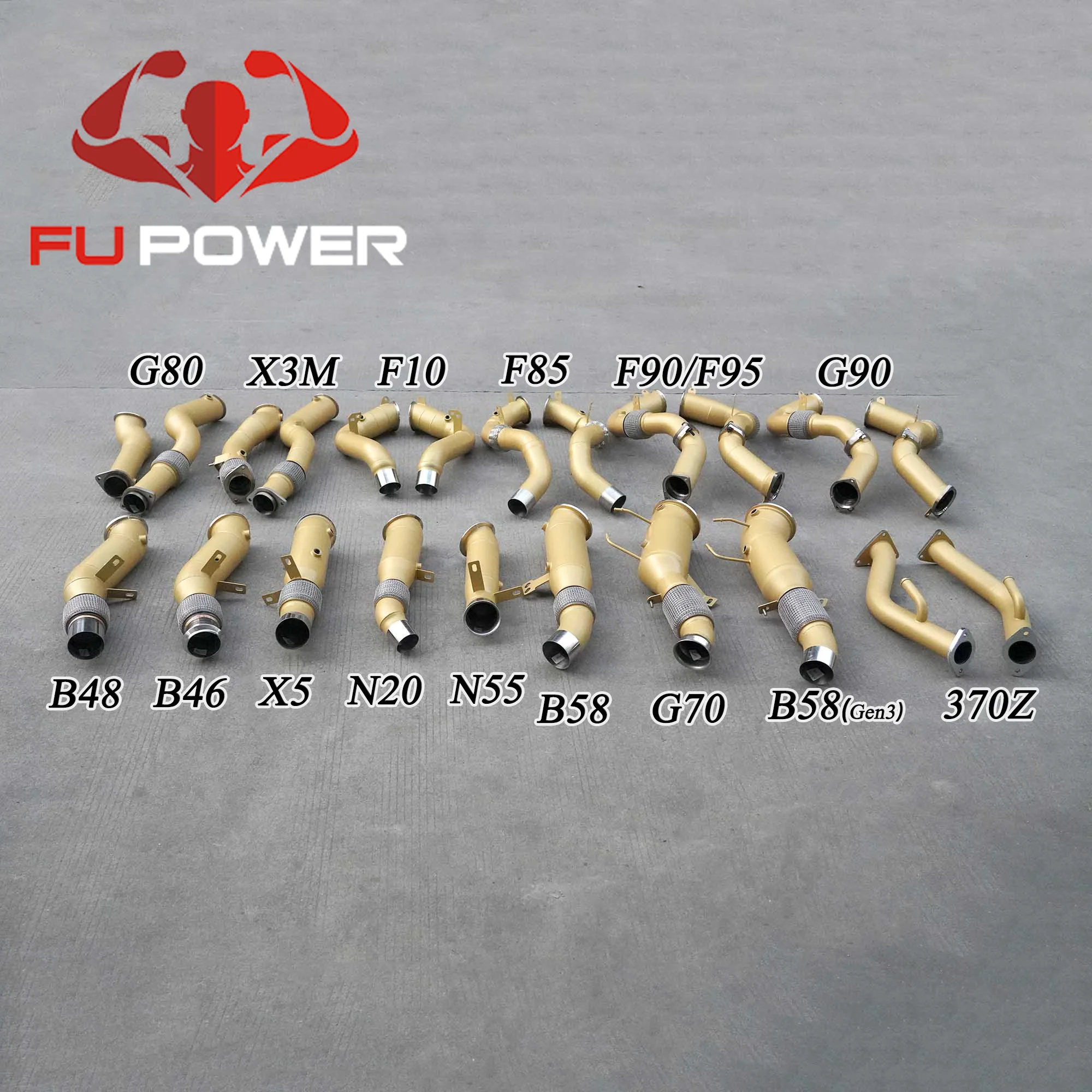For BMW F95 F96 X5M|X6M Twin Turbo S63 Engine STAINLESS STEEL RACE ...