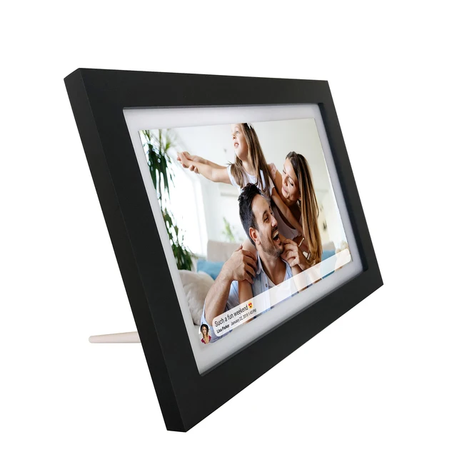 10 Inch Touch Screen Digital Picture/photo Frame Cloud Wifi with App Frameo FCC/CE/ROHS Black/white Wood Plastic
