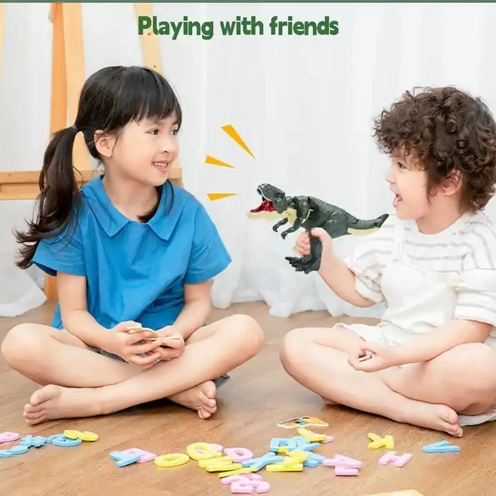 Amzoned Hot Selling Interactive Plastic T-Rex Dinosaur Toy for Kids