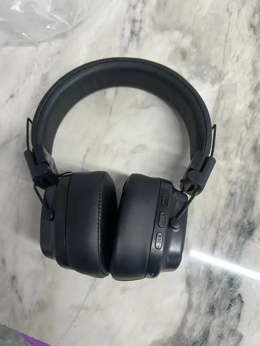 Foldable Over-Ear Headphone LED Light Retro Style Wireless Computer Headphones with Blue Tooth V5.3 Standard