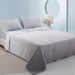 China Supplier Hot Selling Luxury Soft Custom Breathable Minimalist Gradient-coloured 4PCS Bed Sheet Set Cooling Blanket
