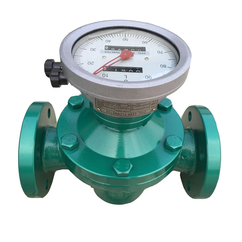 Счетчик- расходомер тяжелого горючего дизельного топлива измерителя прокачки шестерни дисплея 0,5% низкой цены 4-20mA LCD механический встречный овальный