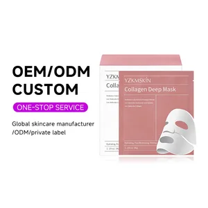 Face Skin Care Hydrating Hydrogel Hyaluronic Acid Niacinamide Facial Mask Pore Elasticity Improvement Whiten Collagen Deep Mask