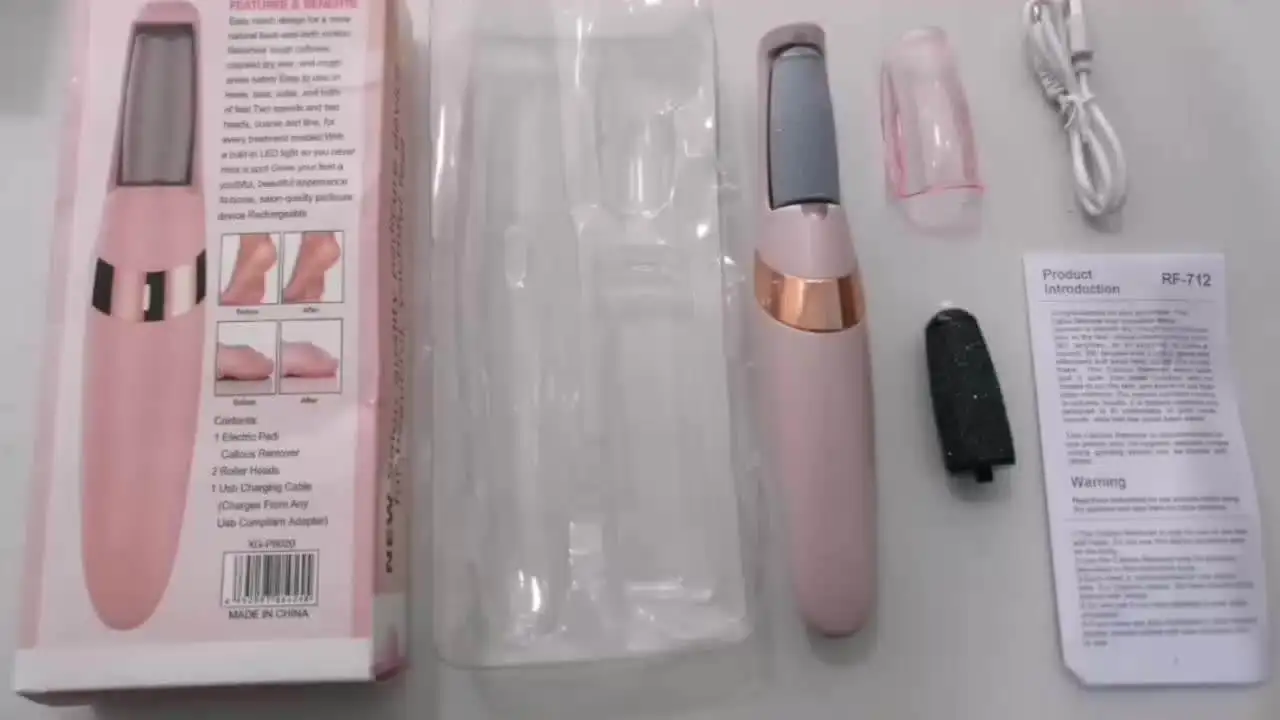 Electric Feet Callus Removers Rechargeable Portable Electronic Foot File Pedicure Tool Electric Callu Remover Kit Pedi Feet Care