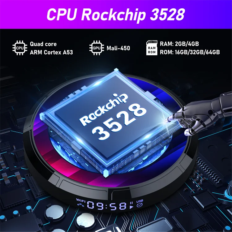 Custom UI H96 Max RK3528 Set Top Box 4GB 64GB WiFi 6 3D Screen Cast 8K Decoding 4K Smart IPTV OTT Android 13 TV Box