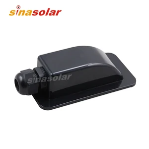 Black ABS Single IP66 Waterproof Solar Cable Entry Gland UV Resistant for OD:3-12 Caravan RV Motorhome Boat