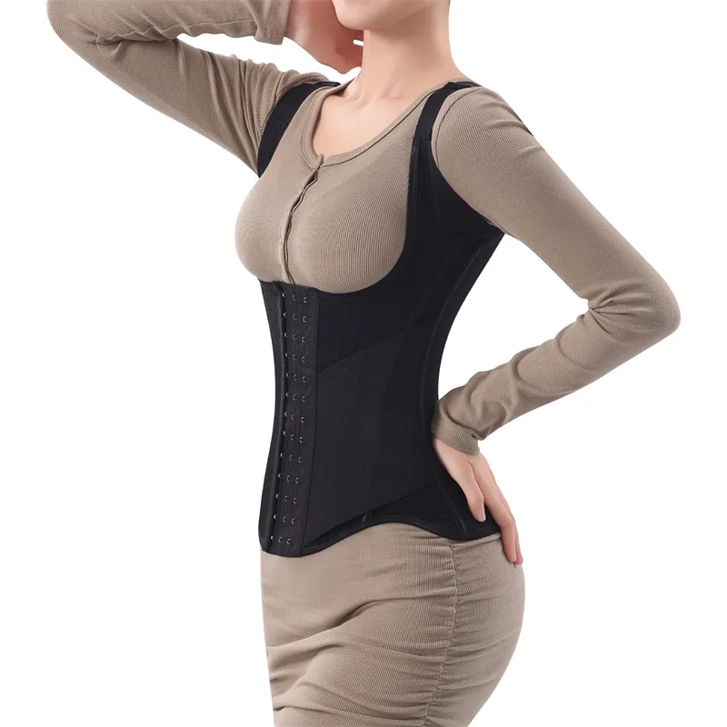 Women Full Body Double Belt Trimmer Wrap Girdle Corset Waist Trainer Shaper Tummy Control Shaperwear for Women factory