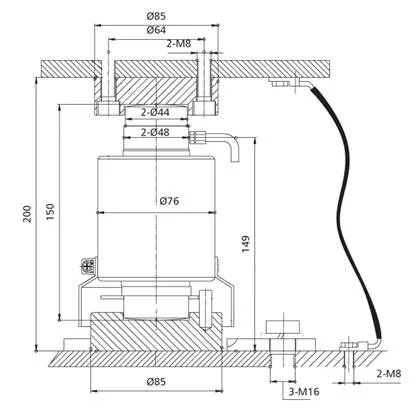 High Quality Silo Compression Truck Scale Load Cell Heavy Duty Weight Sensor 30ton
