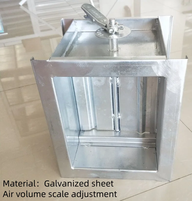 Micro Damper Manual Micro Proportinal Adjustment Circular Manual SS304 201 air ...